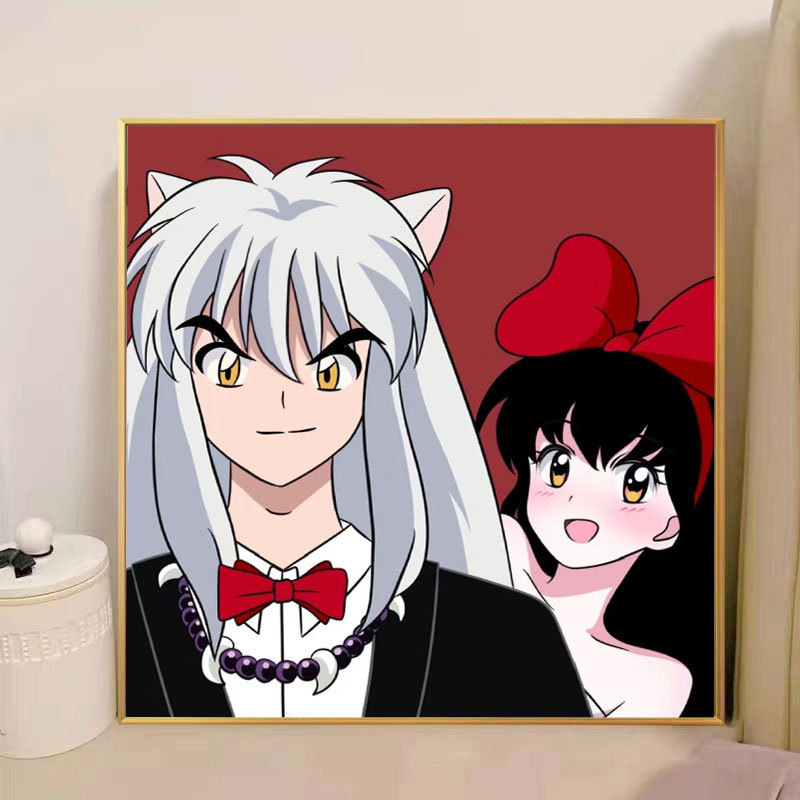 宮崎駿デジタル油絵DIY手描きぬりえ夏目友人帳ポニョ二次元アクリル画インスタ風|undefined