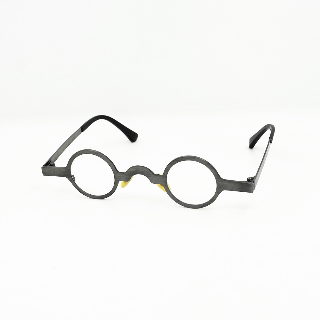 The new small round titanium plate metal glasses ultra -light retro…