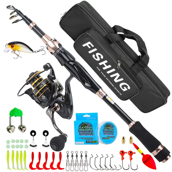 1.8m Lure rod for bass fishing in black pits, long-distance casting, sea fishing, boat fishing, fishing rod and tackle set, cross-border wholesale