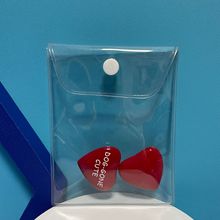 透明磨砂塑料PVC翻盖纽扣袋 珠宝首饰收纳扣子包装软胶袋定制