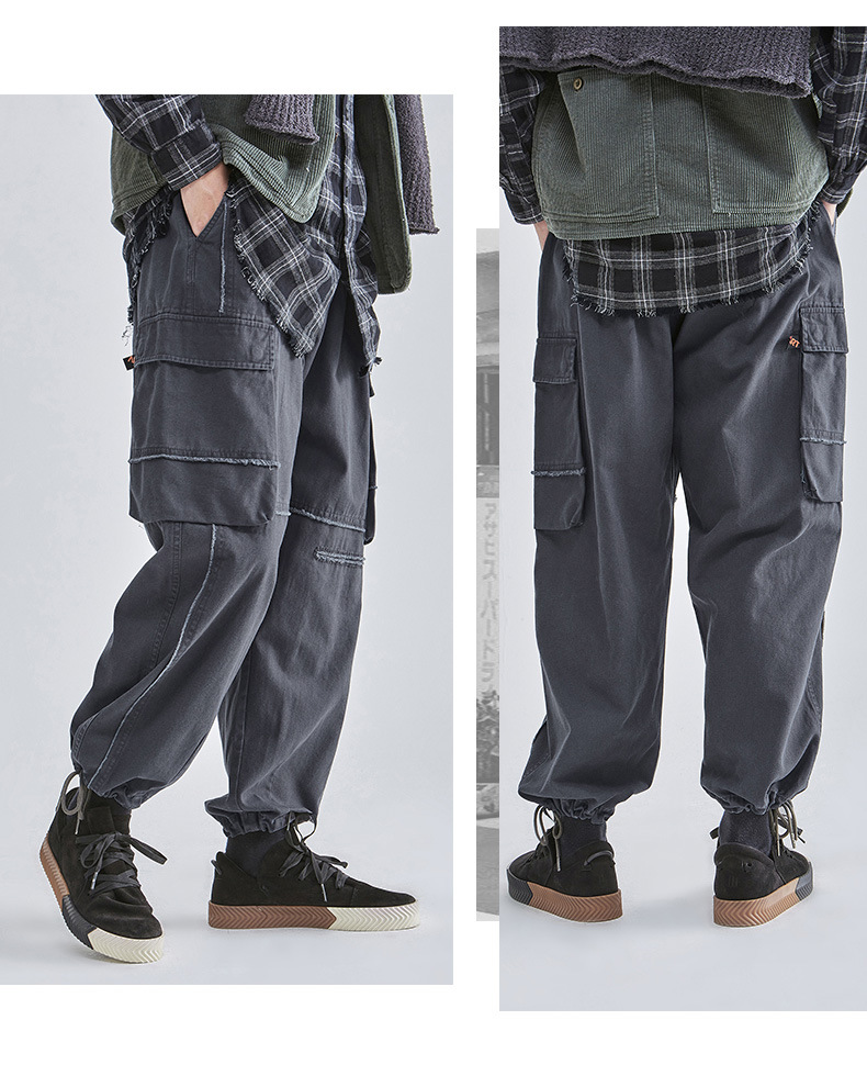 Herrenbekleidung Herrenmode Modemarke Overalls Herren Herbst Neue Herrenbekleidung Hosen Stone Mill Lose Freizeithose Herren_voghion.com