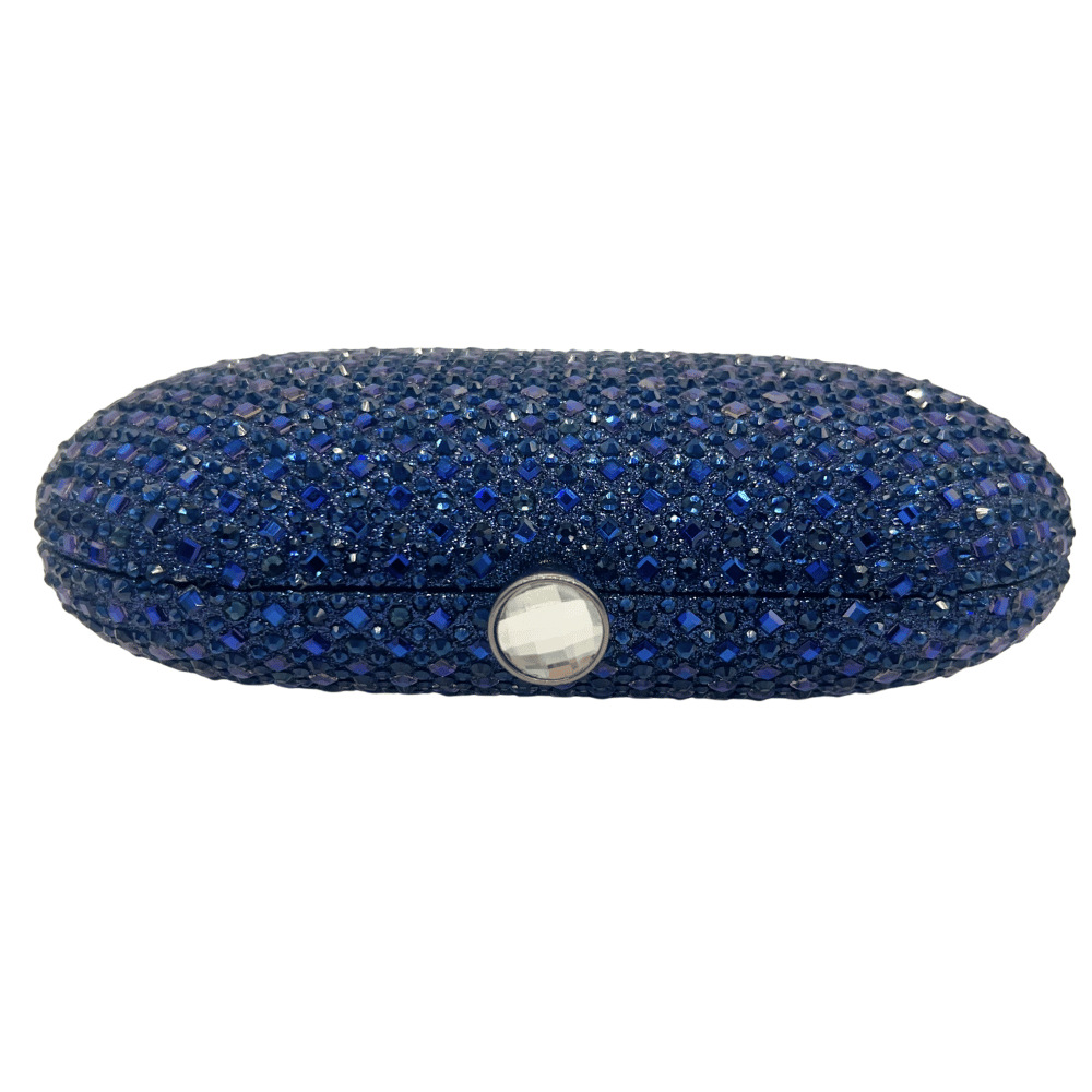Túi clutch nữ đính đá sáng bóng dự tiệc thanh lịch — vàng nhạt, bạc, ngọc lục bảo, màu xanh đậm chi tiết 7