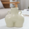Hip Vase - Small Matte Gray