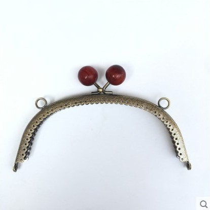 16,5 cuentas de madera redondas boca oro