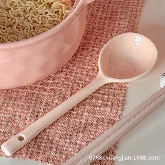 ピンクインスタイルリボンセラミック食器セットヌードルボウル家庭用ライスボウルプレート釉下色が女の子のハートに映えます|undefined