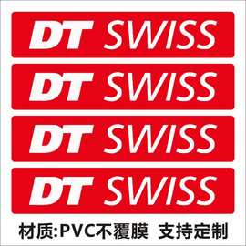 DT SWISS标志贴纸公路车山地车架轮组头盔单车贴环法碳刀圈C