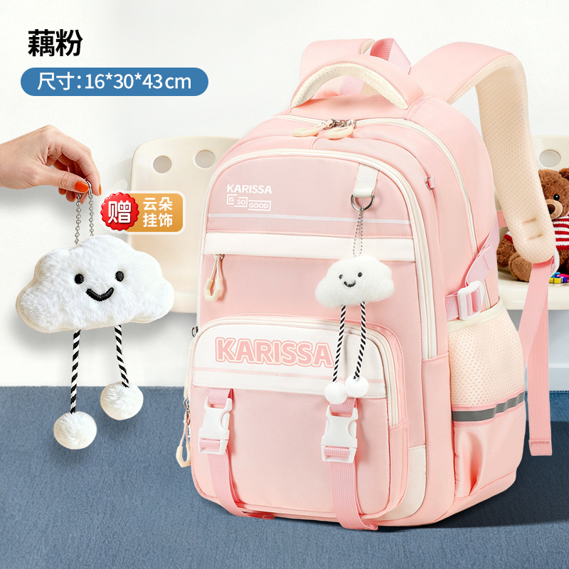 Mochila de descompresión ligera de estudiantes de secundaria de alta capacidad para reducir la carga impermeable de estudiantes de secundaria primaria mochila de grado 5 o 6