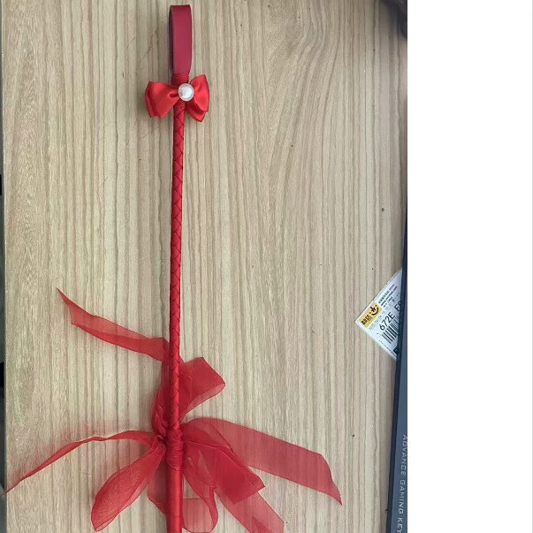 Кожаный хлыст для взрослых, принадлежности для женских секс-игрушек, черная мужская посуда, реквизит для смузи, указатель, жесткий стержень, ленточный бант