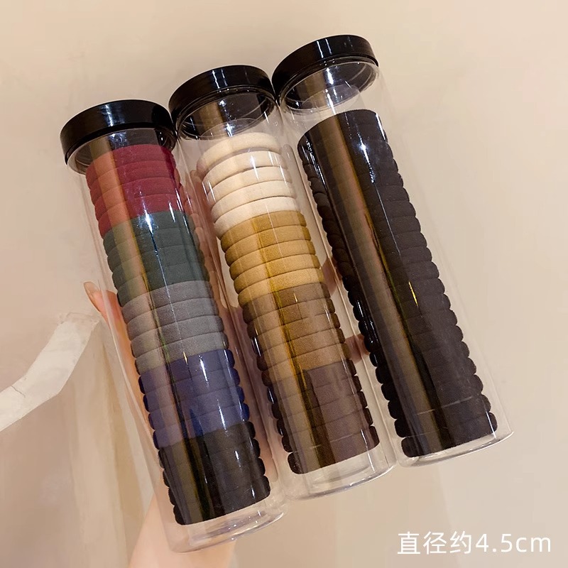 2025 nuevo estilo simple y versátil banda para el cabello sin costuras diadema duradera y de alta elasticidad que no daña el cabello coleta gruesa cuerda para el cabello sombreros