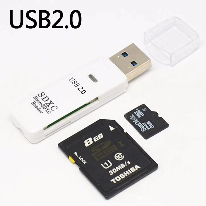 Двухрежимный USB 3.0 кард-ридер для компьютера, чтение карт TF/SD, высокоскоростной, пакет IC, многофункциональный кард-ридер