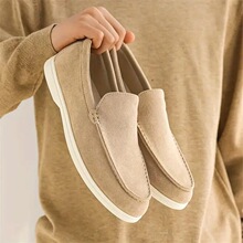 V 72974 Slip On Suede Loafer Casual Fashion Bean Shoes ��Ƥ