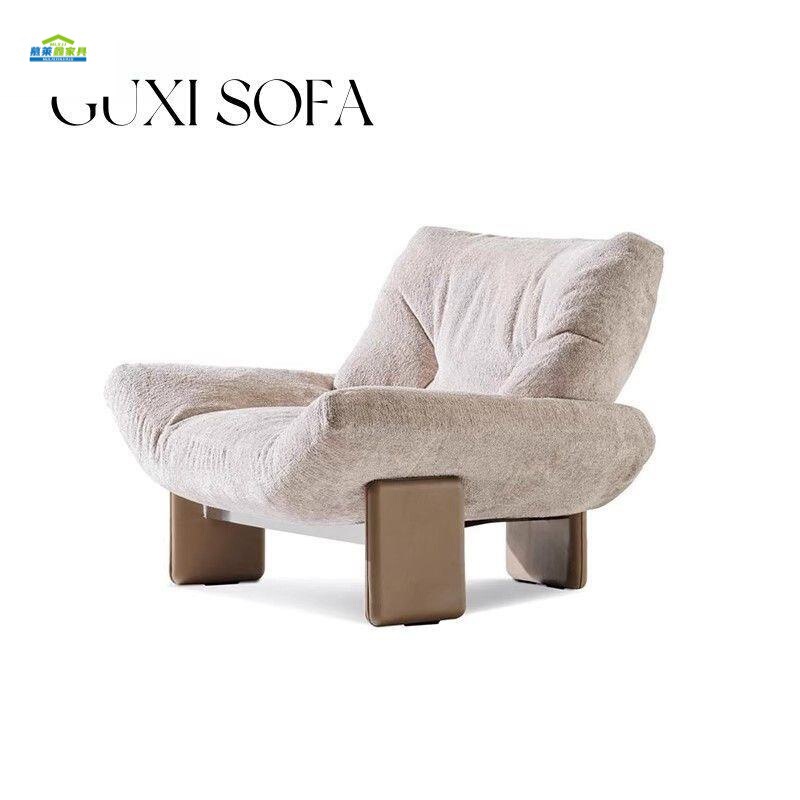 Fashionable Modern Light Luxury Emi Leisure Chair Designer Lazy Sofa Chair Bedroom Living Room Balcony High-End Recliner Fashionable Modern Light Luxury Emi Leisure Chair Designer Lazy Sofa Chair Bedroom Living Room Balcony High-End Recliner