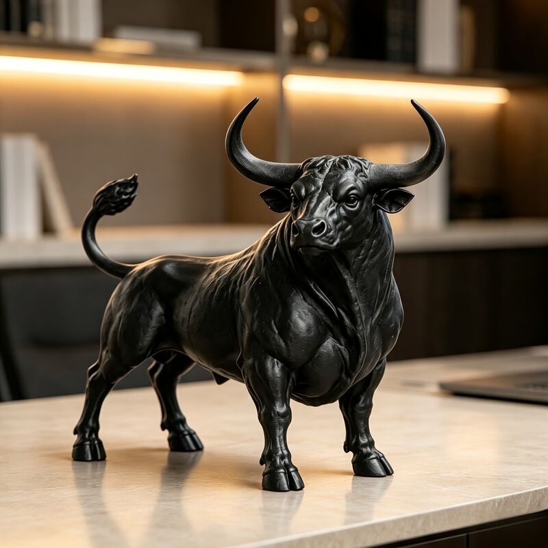 Cross-border best-selling decorative bull sculpture, Taurus figurine for bookshelf and desktop display, 3D printed Valentine's Day ornament Cross-border best-selling decorative bull sculpture, Taurus figurine for bookshelf and desktop display, 3D printed Valentine's Day ornament
