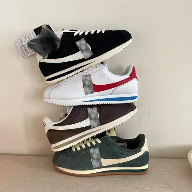 Putian High Version Retro Forrest Gump Shoes Cortez Fashionable Versatile Brown Comfortable Sports Non-Slip Men's and Women's Shoes Color Matching Putian High Version Retro Forrest Gump Shoes Cortez Fashionable Versatile Brown Comfortable Sports Non-Slip Men's and Women's Shoes Color Matching