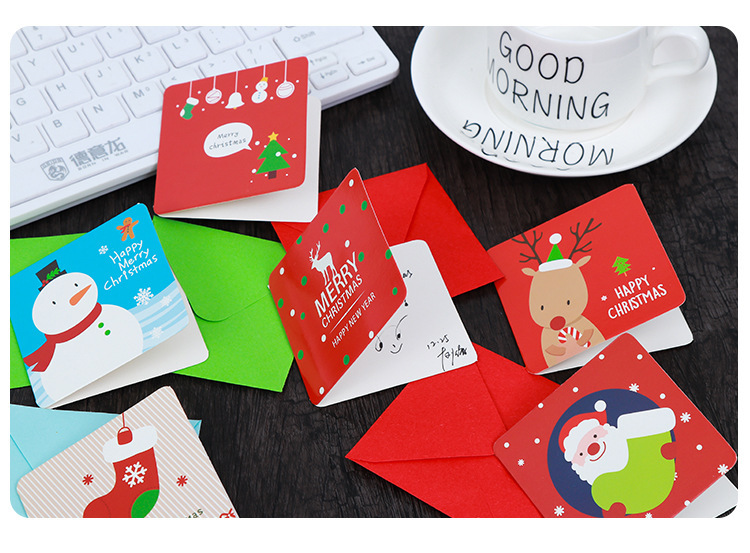 780g Weight card, Greeting Card Event & Party Supplies Christmas Nordic Style Cute Letter Reindeer Elk Party Festival Card Greeting Card