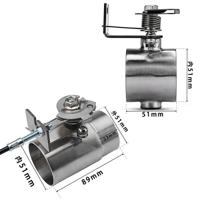 Silencer Noise Reduction 51mm, Motorcycle exhaust pipe
