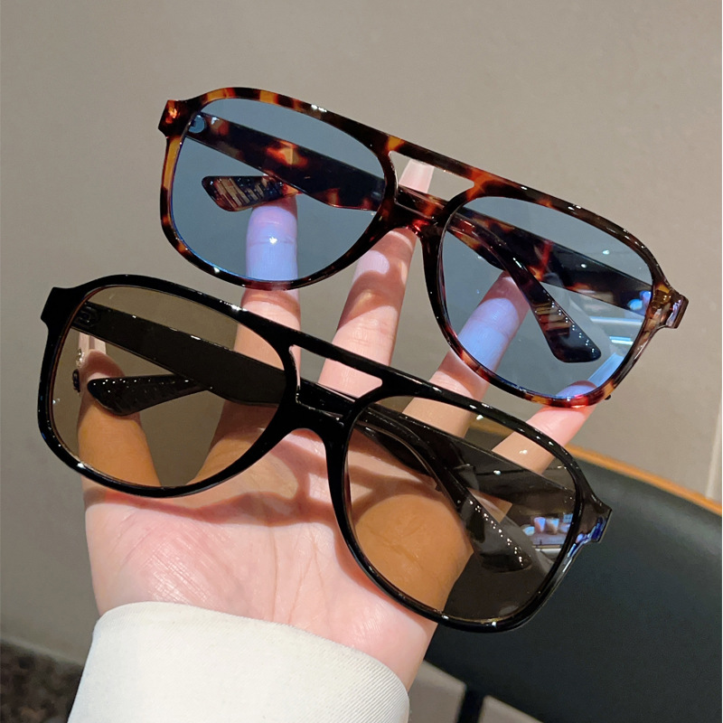 Retro Aviator Günəş Eynəyi, Kvadrat Forma, Universal Ölçü