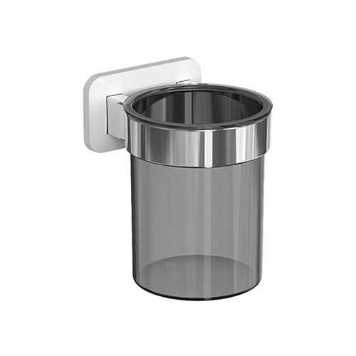 Cross-border best-selling seamless adhesive kitchen storage rack transparent plastic storage tube bathroom toilet water flower pot