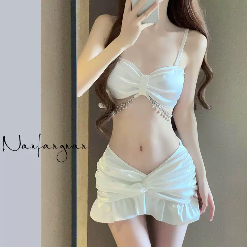 Split set, sexy beach swimwear, 3 piece set