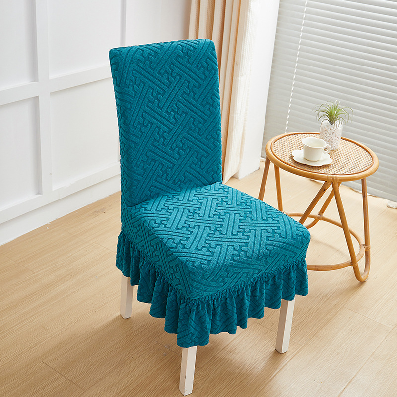 Cuadernas de asiento de asiento de comedor doméstico de cuatro estaciones cubierta de asiento todo incluido cubierta de asiento curva universal cubierta de protección de mesa elástica