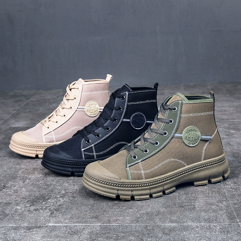 Обувь по страхованию труда Высокая помощь наружная нескользящая строительная площадка