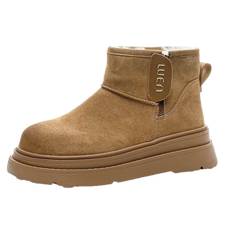 Winter low platform boots, warm low ankle boots, platform sole, sizes 35–40