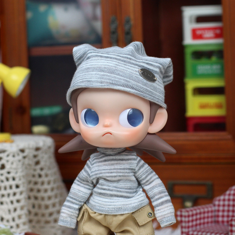 20cm Gazi Sister Doll Clothes Striped Beanie Hat Zsiga Movable Doll High-End Clothing 1/8 Scale Small Doll 20cm Gazi Sister Doll Clothes Striped Beanie Hat Zsiga Movable Doll High-End Clothing 1/8 Scale Small Doll