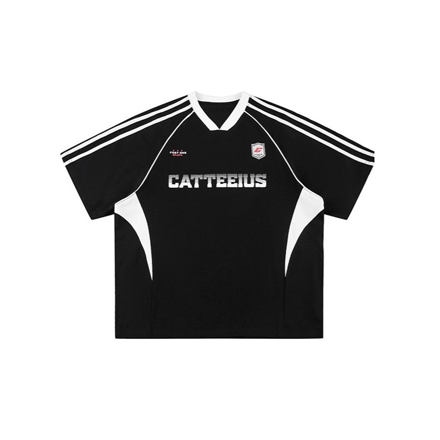 Amrican-styl Sports Short-slv T-shirt Mn And Womn, Loos Fit For Summr, Coupl's Raglan Slv V-nck_viptrois.com