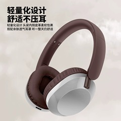 国境を越えた AKZ-68A ヘッドセット ワイヤレス Bluetooth ノイズキャンセリング ヘッドセット、女性用の TikTok レトロな装飾が施されたコンパクトなヘッドセット。