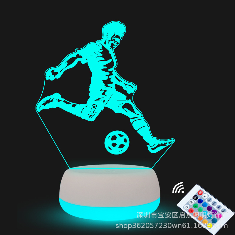 football creative night light