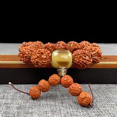 尼泊爾五瓣大金剛菩提隔蜜蠟手串男士菩提子沉水文玩佛珠散珠批發