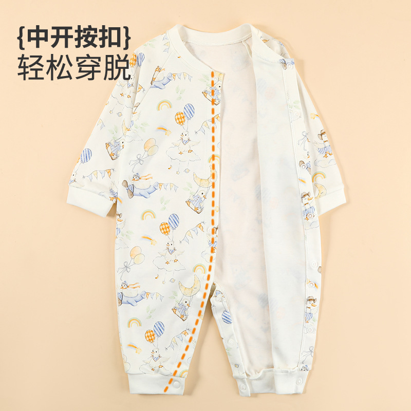 ベビーロンパース 女の子 春秋服 新生児A級服 純綿パジャマ 幼児服セット ロンパース カバーオール|undefined