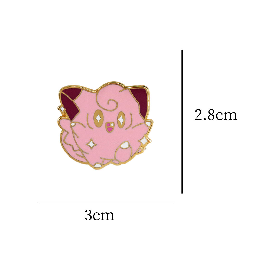 Значок-брошь Kirby золотистый