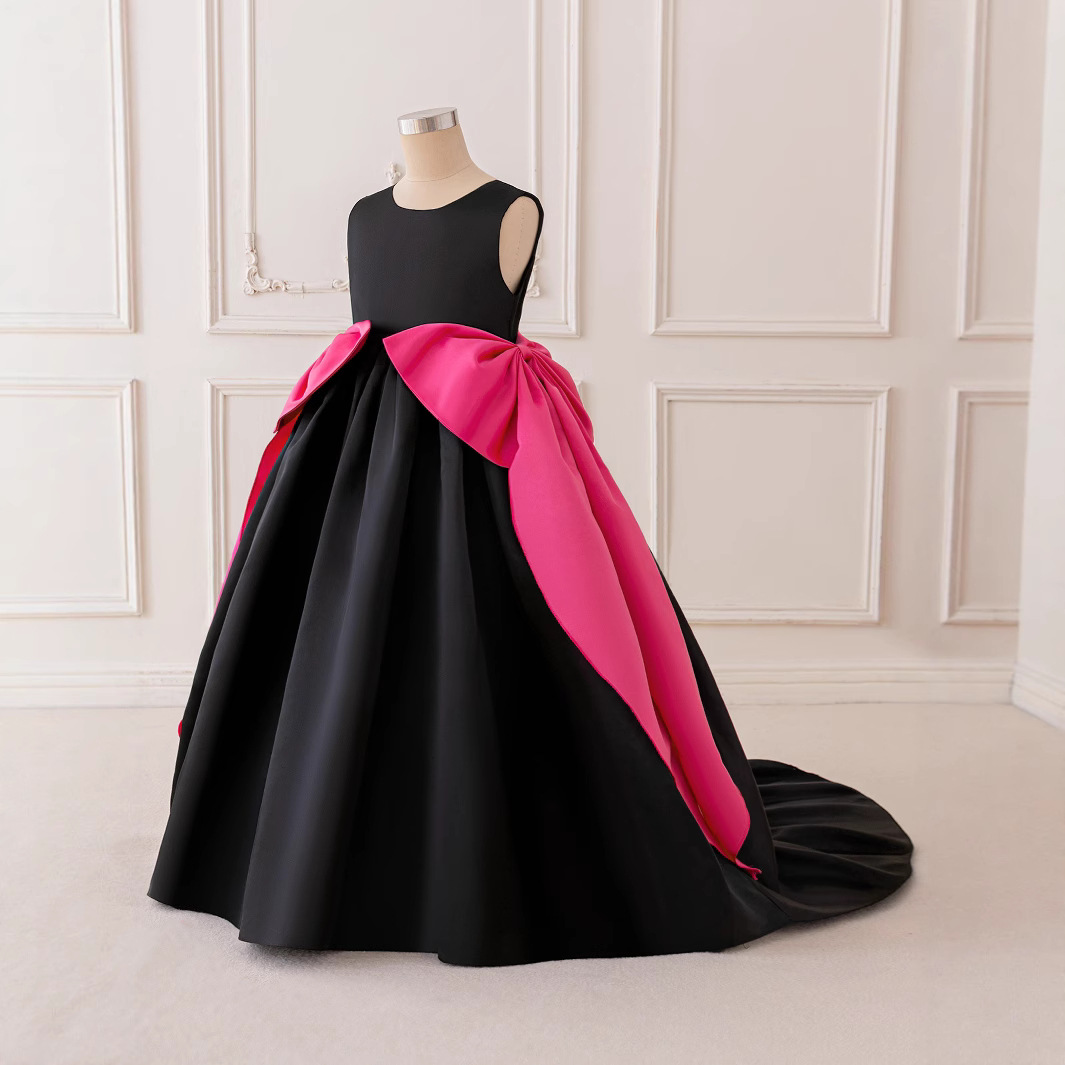 Vestido de niños de Amazon, vestido de princesa, vestido de fiesta de niña sin mangas sin mangas, vestido de fiesta de gala
