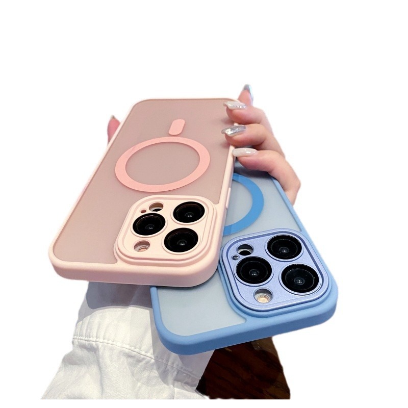 iphone16E スキンフィールつや消し磁気電話ケース Apple 17PROMAX アクリルオールインクルーシブチタン i15 ハードケースに適しています|undefined