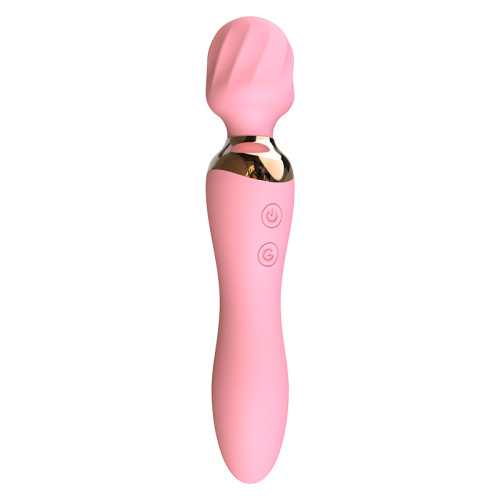 Women's variable frequency rechargeable vibrator, women's fun dual shock AV vibrator, adult sex toys, wholesale