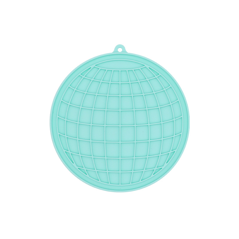 Alfombra para lamer para perros, color macarrón, con ventosa, de silicona, para mascotas, plato para lamer de alimentación lenta para perros y gatos.