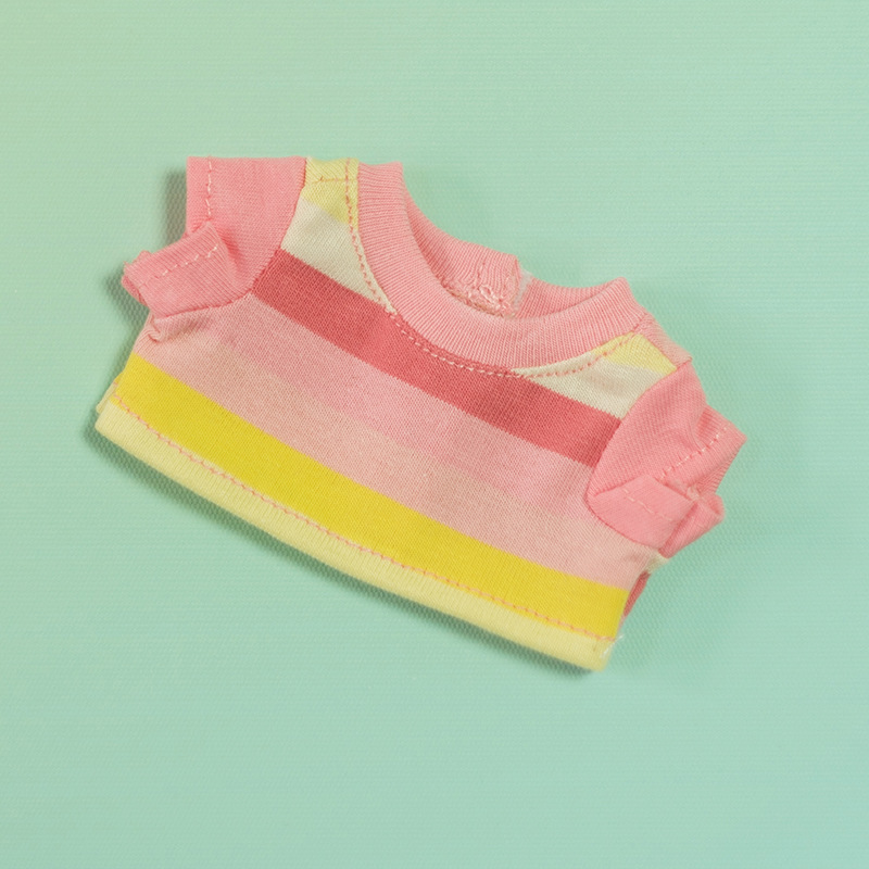 Camiseta color block laranja e amarela / 5cm