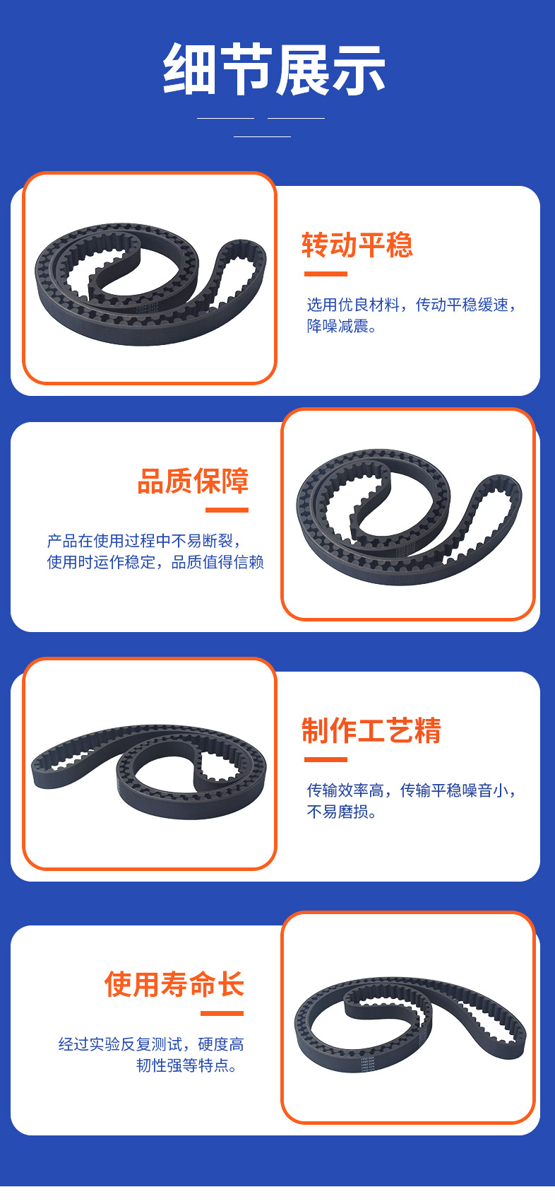 1204-0113 40024-09A Motorcycle Belt Suitable for Harley-Davidson