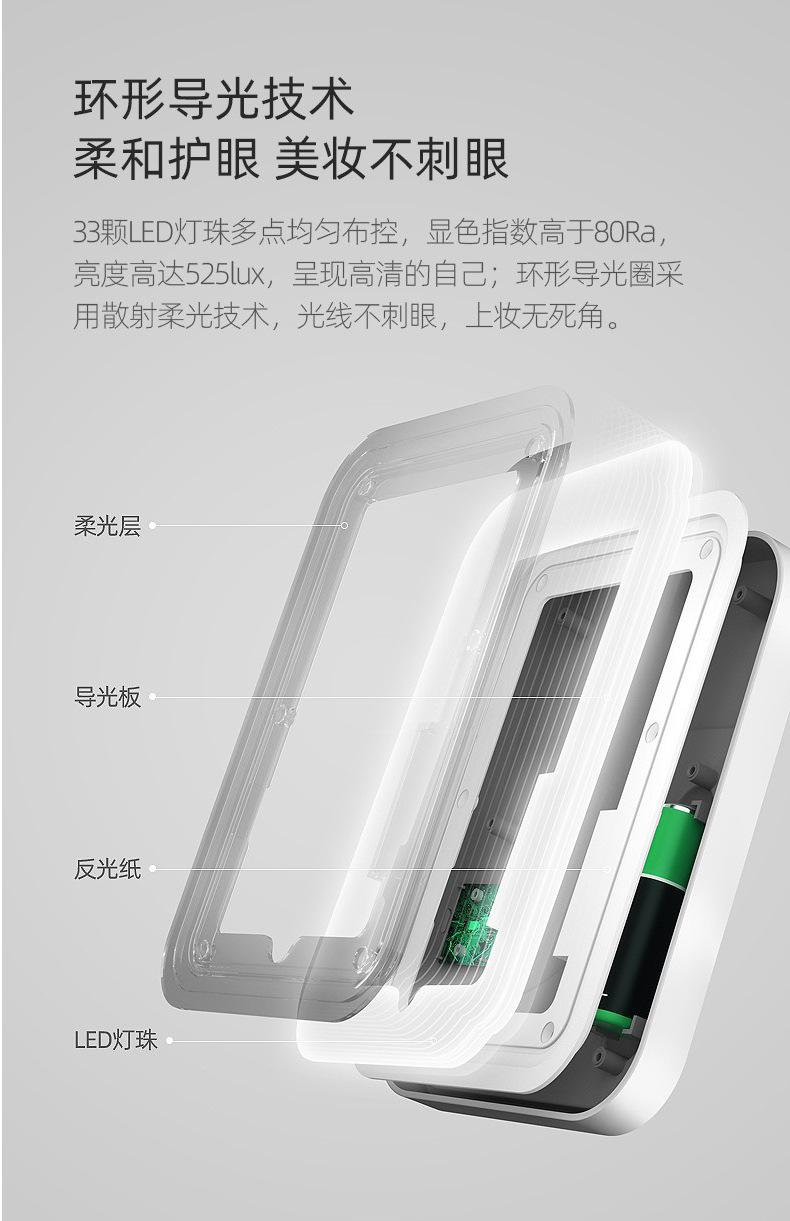 Car Handle Refrigerator Car Home Dual-Purpose Makeup Mirror with Touch Light 4L Mini Refrigerator Beauty and Skin Care Product Refrigerator