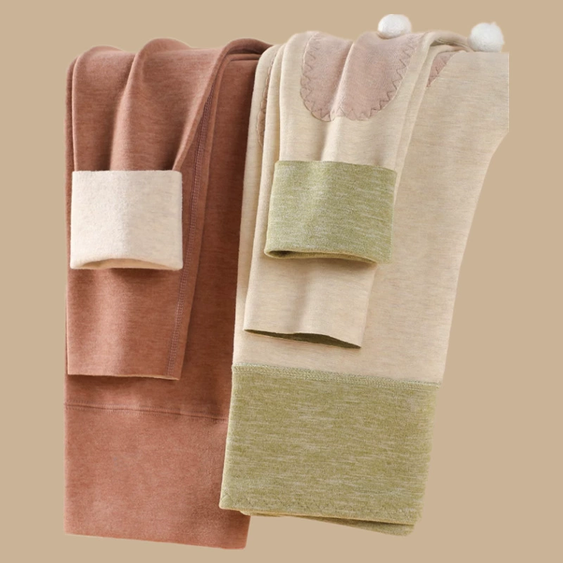 Термобелье из Woolen velvet теплые брюки, наколенники, лосины, утолщенные