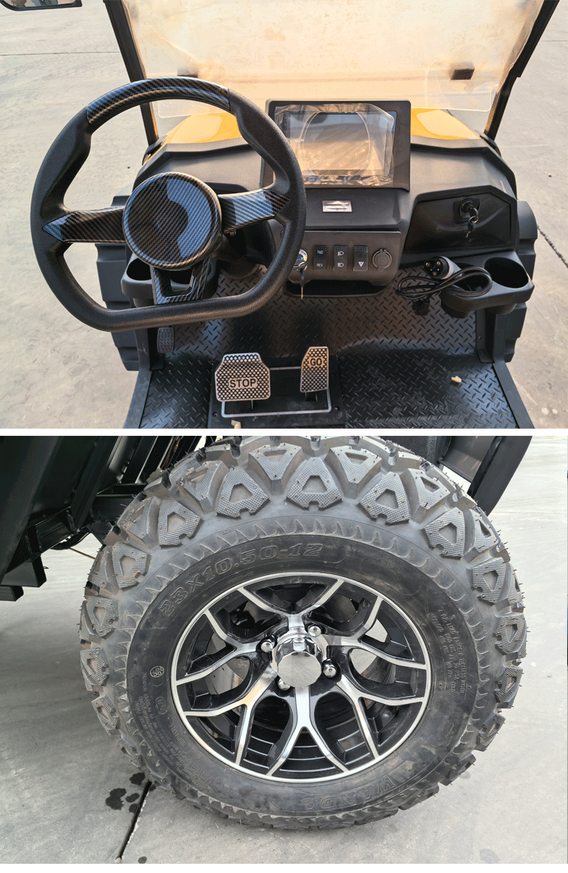 Electric Golf Cart Sightseeing Car 2-4-6 Seats Scenic Export Export Off-Road Grass Golf Course Golf Cart