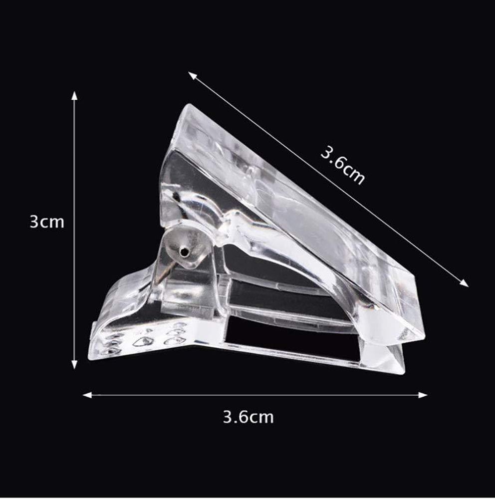 Uñas arte de uñas Extensión de clip de cristal extensión de uñas pegamento clip de uñas soporte libre de papel falso clip de uñas modelo de Arte de uñas clip