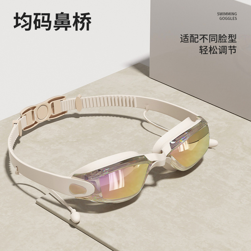 回力泳镜女款高清防水防雾游泳近视眼镜潜水装备专业竞速泳帽套装|undefined