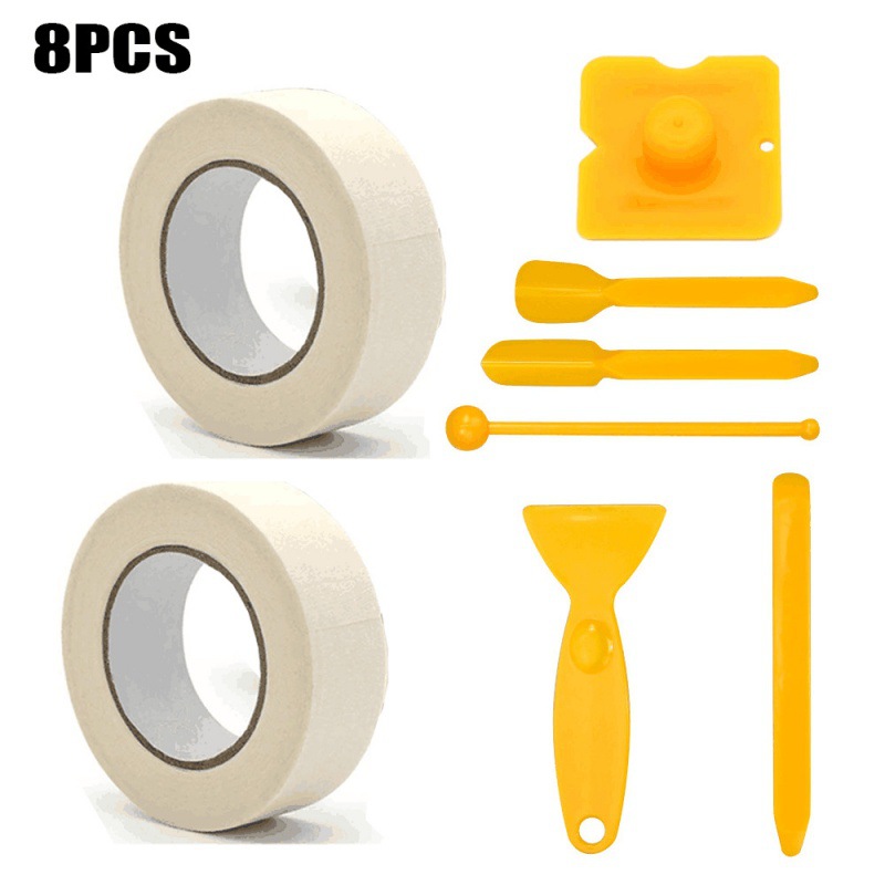 8件套填缝美缝工具厨房浴室地板窗缝密封胶修整刮板铲