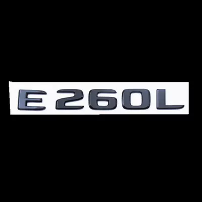 Car logo modification, matte black E200L/E260 rear - standard-e260l