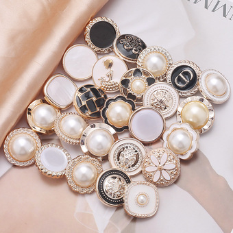 圆形塑料纽扣电镀钮扣扣大衣风衣毛衣扣子高脚女士外套针织衫纽扣