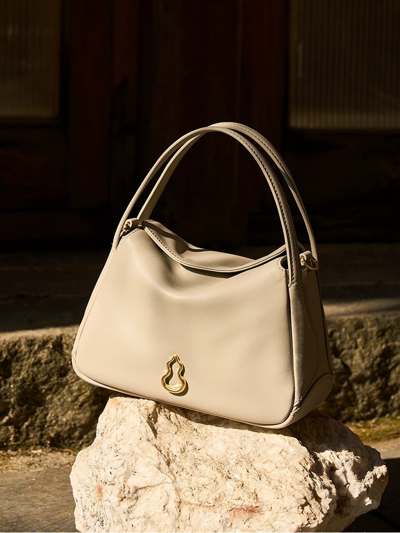 Small small bag, leather basket, handheld shoulder bag, cowhide