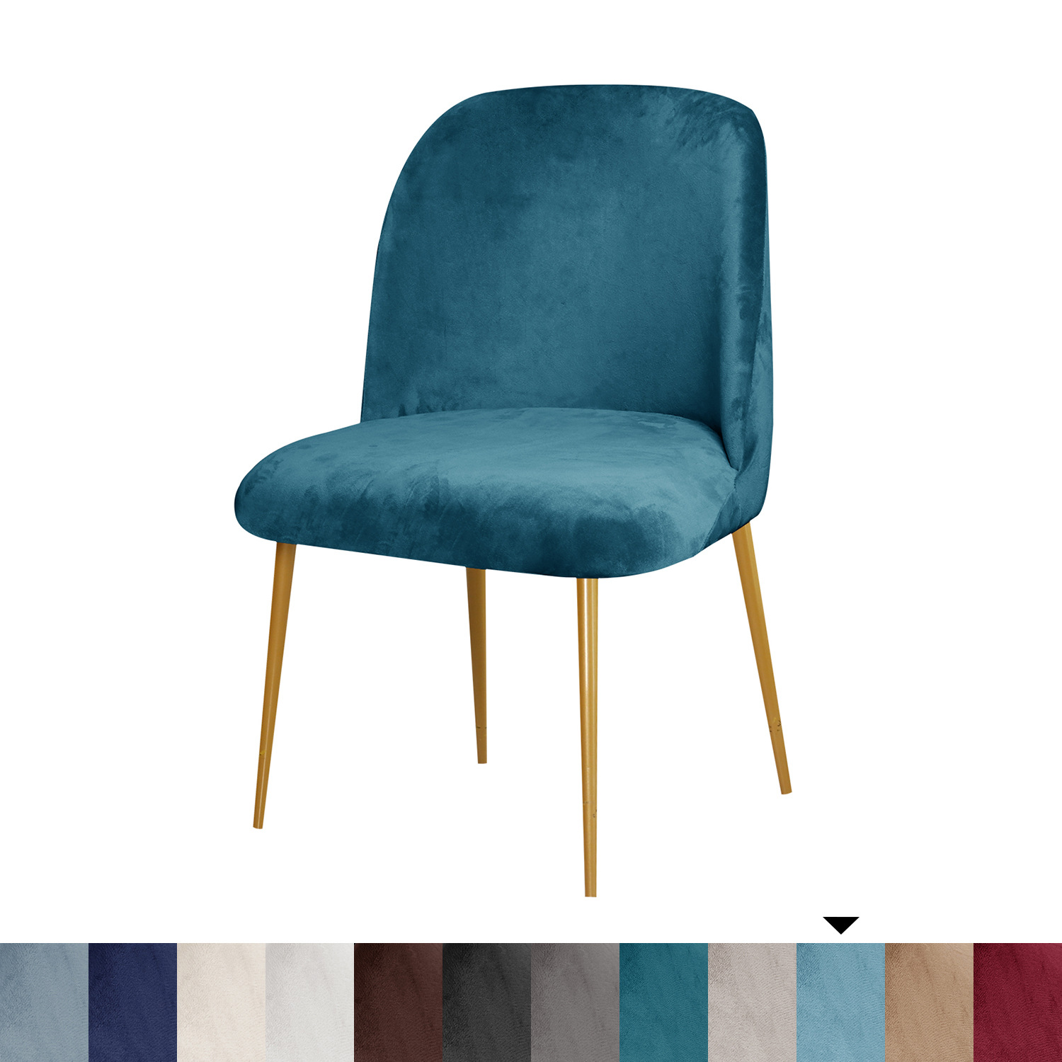 Cubierta de Silla en forma de arco redondo de terciopelo transfronterizo cubierta de silla de comedor elástica cojín de sofá integrado