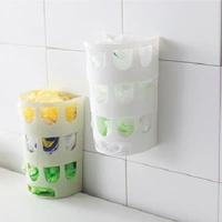 Wall-Mounted Garbage Bag Holder, Polypropylene (PP), 12.3×10×20 cm, Corner Storage Box